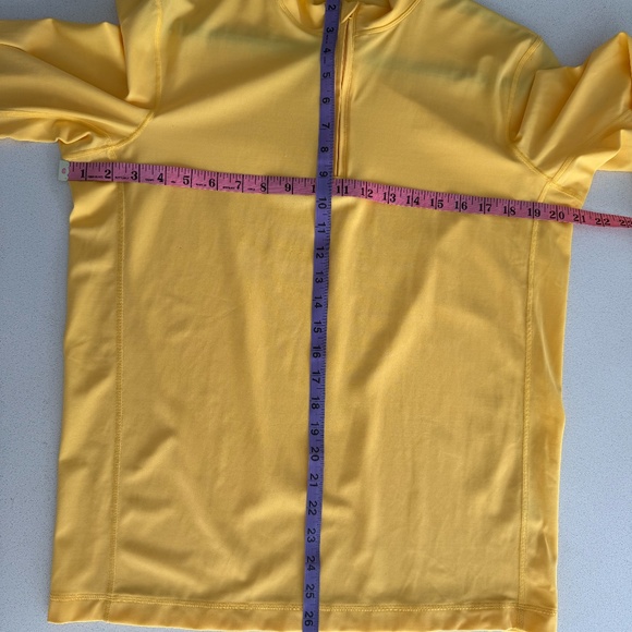 NWOT Lands End Yellow Rash Gaurd/Coverup Quarter Zip - Picture 7 of 8